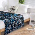 thumbnail image 4 of Blue Musical Notes Pattern Flannel Fleece Throw Blanket 50x60 Inches Soft Blanket for Couch,Cozy,Warm,Lightweight, 4 of 6