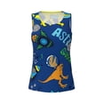 thumbnail image 6 of Sigee Dinosaur In Space for Women's Workout Tank Top,Running Tank Tops,Sleeveless Gym ClothesSmall, 6 of 8