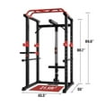 thumbnail image 4 of imerelez Multi-functional Power Cage,Home Adjustable Pullup Squat Rack 1000Lbs Capacity Comprehensive Fitness Barbell Rack, 4 of 11