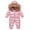 Pink, variant on MEZZALL Winter Overalls Ski Suits Baby Boys Girls Windproof Snowboard Jumpsuits Snowsuit Jackets Coats Breathable Infants Dailywear, Beige, 18-24 Months