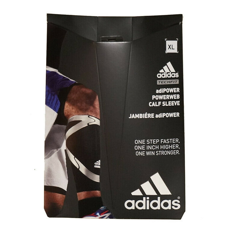 Adidas Techfit Men's Jambiere adiPOWER Padded Leg Sleeve Knee Sleeve White