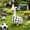 White-A, variant on Porch Goose Outfits Soccer And Football Costume Set For 23 Inch Goose Yard Decor With Hat Collar Bow Tie Sports Game Day Party Garden Statue Outfit