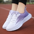 thumbnail image 2 of Vedolay Flat Sneakers Shoes for Women Slip-on Non-Slip Soft Walk Sneakers,Purple 8.5, 2 of 4