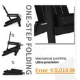thumbnail image 3 of WINSOON Chaises Pliantes Adirondack Set de 2, Finition Noire, 3 of 5