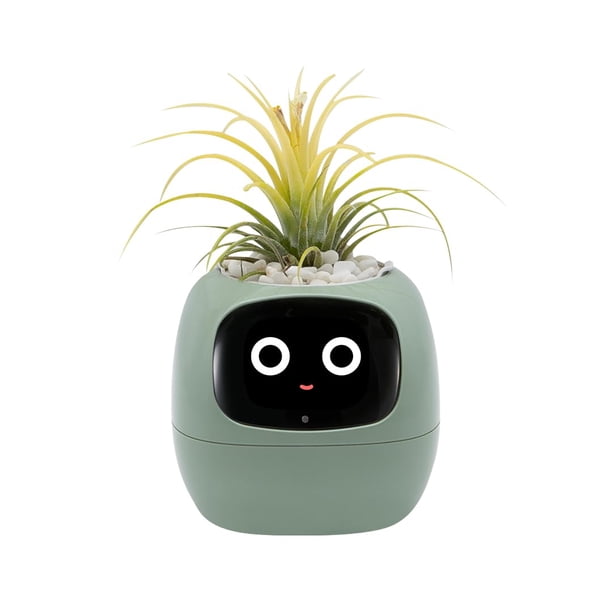 Maceta inteligente Odpaltoy Ivy con expresión, IA Robot Green