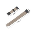 thumbnail image 5 of Cowhide Leather Band Embossed 14mm Black Leather Watch Strap with Installation Tool, 5 of 6