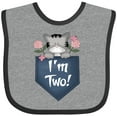 thumbnail image 3 of Inktastic I'm Two Years Old Kitty Cat 2nd Birthday Girls Baby Bib, 3 of 4