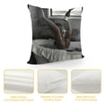 thumbnail image 4 of Orinice Bathtub Wine Graphic Decorative Throw Pillow Cover for Home Couch Living Room Bed Sofa, Square Style, Multipurpose Use, 1PC 22x22in, 4 of 5