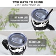 thumbnail image 3 of 40 oz Tumbler with Handle and Straw 40 oz Cow Cup Insulated Stainless Steel Coffee Travel Mug Spill Proof Leak Proof Slim 40oz Tumbler with Handle Cow Decor Stuff Gifts for Women, 3 of 6