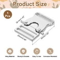 thumbnail image 2 of Metal Quick Side Release Buckle, 25mm/1" Belt Buckles, Silver Tone, 2 of 5