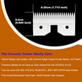 thumbnail image 2 of czcpp-3PCS Ceramic Coarse Pet Replacement Blade Cutter Compatible with Andis 64440, Oster A5, Wahl KM Series Clipper, 22Teeth White and Black Ceramic Blade Cutter, 2 of 4