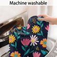thumbnail image 5 of Pioneer Flower Floral Print Pattern Bathroom Rugs Mat, Non Slip Microfiber Bathroom Rug with Rubber Backing, Soft Mats for Bathroom Floor Tub Shower, 17"x47", 5 of 5