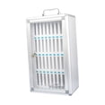thumbnail image 3 of Caja de seguridad portátil para teléfono móvil, con cerradura de bolsillo y asa, de aleación de aluminio, para oficina 36 ranuras, 3 of 8