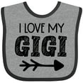 thumbnail image 3 of Inktastic I Love My Gigi with Arrow Boys or Girls Baby Bib, 3 of 4