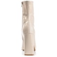 thumbnail image 3 of Journee Womens Veralee Inside Zip Block Heel Booties, 3 of 8
