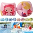 thumbnail image 3 of 2PCS Children Swimming Gear Arm Swimming Rings Inflatable Kids Arm Float Rings Inflatable Arm Floaties Safety Swimming Float Arm Orange C, 3 of 6