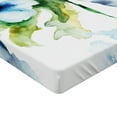 thumbnail image 2 of Ambesonne Art Fitted Sheet 2 Pcs Set, Summer Flowers Growth, Queen, Blue Forest Green, 2 of 3