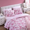 thumbnail image 3 of Betsey Johnson Floral Vineyard Pink Reversible Twin Quilt Set, 3 of 12