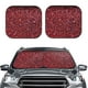 thumbnail image 2 of Balery Red Glitter Parasol para parabrisas de coche de 2 piezas | Parasol plegable para parabrisas delantero de coche para la mayoría de sedanes-Medium, 2 of 6
