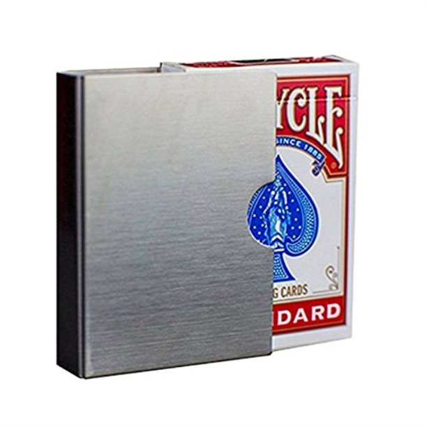 Magic Makers Classic Card Guard Stainless Steel Poker Size Playing Card Deck Protector Walmart Com Walmart Com