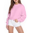 thumbnail image 2 of Elvqul 10-12 Sweatshirt for Teen Girls Pullovers Loose Hoodie Pink Fall Crew Neck Long Sleeve Oversize Girls Sweatshirt, 2 of 8