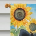 thumbnail image 2 of Pomeranian in Sunflowers House Flag, 2 of 7