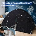 thumbnail image 2 of Large Teepee Tent for Kids: with Star Lights - Tent Indoor Kids Teepee Tent for Boys & Girls - Kids Play Tent Inside Canopy Bed for Playroom Gift Toys (Black Galaxy), 2 of 15