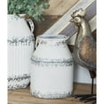 thumbnail image 2 of DecMode 11", 14"H White Metal Decorative Jars, 2-Pieces, 2 of 10