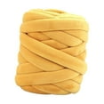 thumbnail image 1 of Hilo grueso de 0,55 libras, hilo gigante para tejer a mano, hilo tubular, hilo súper voluminoso para brazo Amarillo, 1 of 9