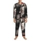 thumbnail image 3 of Balery Heart Guinea Pig Couple Pijama para Hombre de Dos Piezas con Manga Larga, Conjunto de Dormir y Descanso Suave con Bolsillos-X-Large, 3 of 7