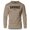 Khaki, variant on GYMISH Savage Lightweight Long Sleeve Hooded T-Shirt for Men – Funny Gym Hoodie, Workout Apparel, Sport Grey, Small