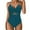 Blue, variant on ZQUUVOU Women's One Piece Mesh Swimsuits Tummy Control Cutout High Waisted Bathing Suit Wrap Tie Back 1 Piece Swimsuit Olive Green