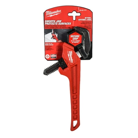 

Milwaukee 12 in. Steel Offset Hex Pipe Wrench 48-22-7171