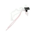 thumbnail image 4 of Unique Bargains 1 Pc Bow Ribbon Polkadot Hair Clips Hairdo Clip for Home Pink, 4 of 5