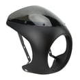 thumbnail image 3 of Headlight Fairing Cover, Scratch Resistant Motorcycle Headlight Fairing Strong Stability Front Clear Lighting  For Round Headlights Motorbike Glossy Black,Matte Black, 3 of 8