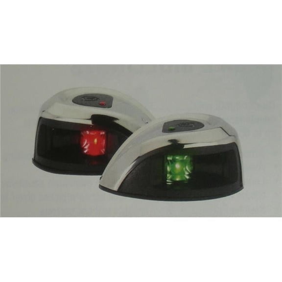 NV1012SS1 LED Oval Side Light Stainless Steel Cover, Red & Green