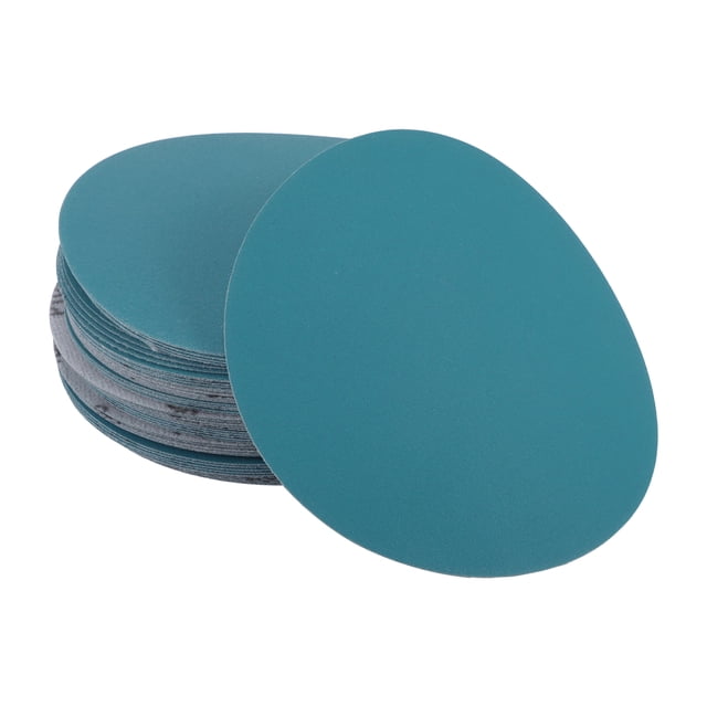 Discos de Lijado para Automóviles de 50 Pcs Unique Bargains, Lijado Suave con Gancho y Bucle para Trabajos en Madera, Acabado Automotriz 7.09" 180 Grano Azul de Alúmina de Circonio