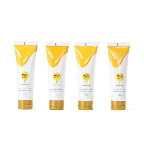 Reeq AlNahl Honey Tubes 100% Natural Mixed Portable Pure 25g Honey 4 Pack