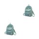 thumbnail image 3 of Minnieouse De Terciopelo Reemplazo De Color Sólido Forro De Poliéster Estudiante Adolescente Escuela Secundaria Universidad Bolsa Verde Verde 2Conjunto, 3 of 6