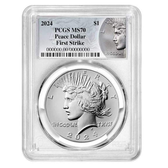 2024 $1 Peace Silver Dollar PCGS MS70 FS Peace Label