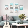 thumbnail image 3 of Coastal Wall Art Beach Prints Decor Set of 6 Summer Seascape Theme Pictures Boardwalk, Beach Chair, Pink Van, Surfing Posters for Home Unframed 8x10 Inch, 3 of 6