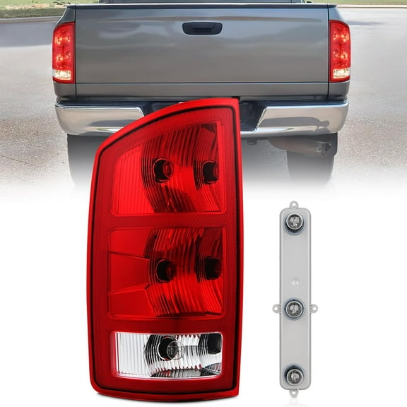 Nilight Taillight Assembly Compatible with 2002 2003 2004 2005 2006 Dodge Ram 1500 2500 3500 Rear Lamp Replacement OE Style Driver Side