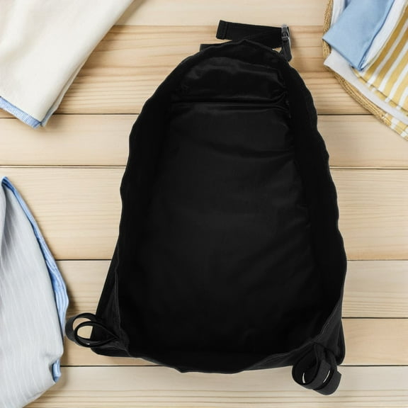 OFFIGAM Black Stroller Bottom Storage Basket Organizer Large Capacity Baby Essentials Holder for Shopping and Travel