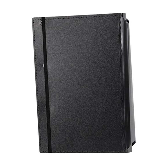 Tunhigl Foldable Clipboard File Folder, A4 Size Expanding Organizer with Elastic Strap for Students & Office Workers