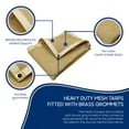 thumbnail image 2 of Tarps Now 50 Mil Tan Mesh Tarps, (20' x 40'), 75% Shade Tarpaulin Cover - Tan, 2 of 8