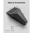 thumbnail image 2 of Ponstec Solar Fence Lights 50 Lumens, LED Deck Lights Solar Powered, IP65 Waterproof Outdoor Fence Lights for Outside Fence Post, Patio Pool Wall, Backyard Steps Pathway Decor, 8 Pack, 2 of 7