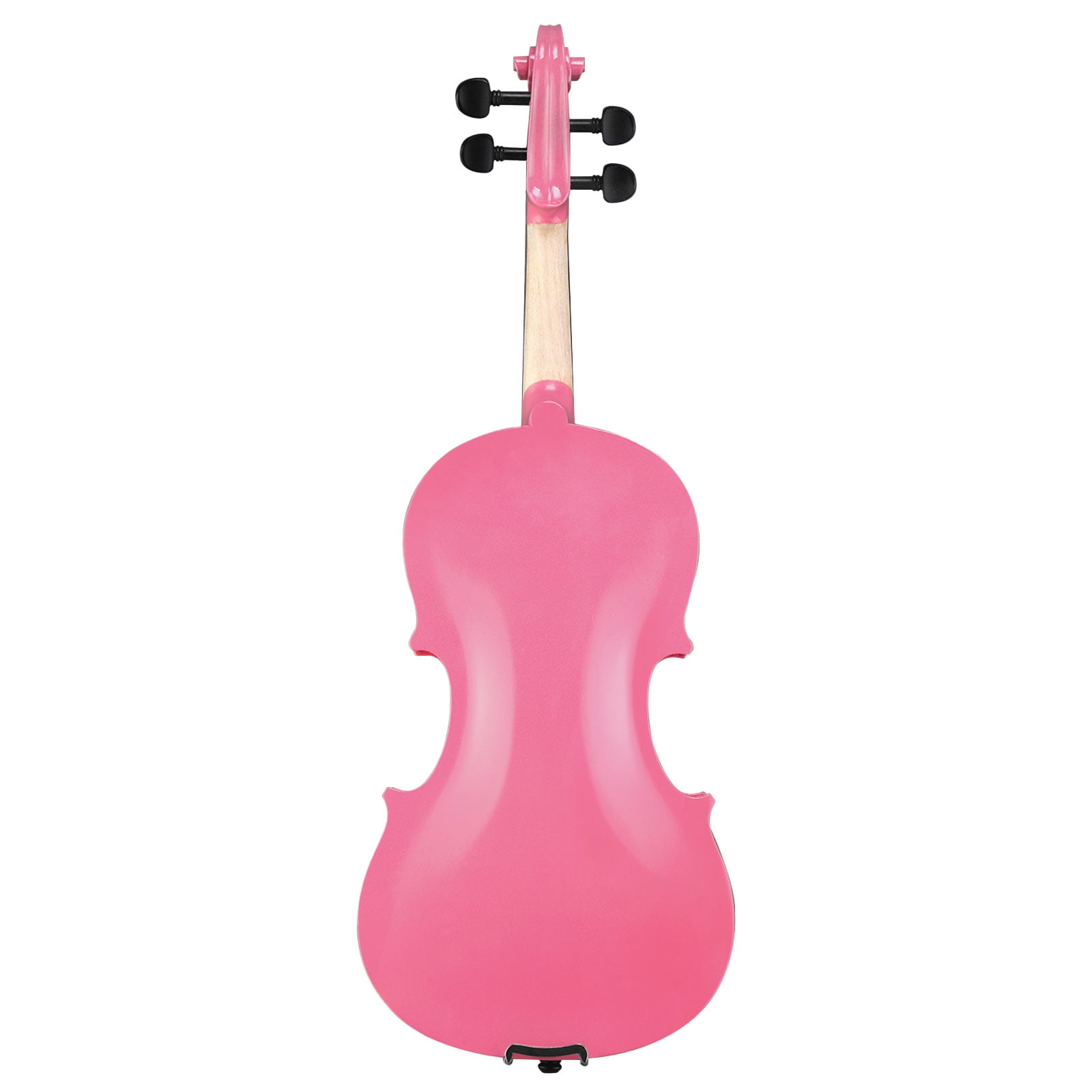 New 4/4 Acoustic Violin for Kids / Boys / Girls, Solid Wood Violin with Case and Bow, Black Violin Outfit Set for Beginners - Pink