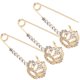 thumbnail image 5 of 3pcs Crown Pin Broche Pin de seguridad Pin de seguridad Pin de chal para mujeres, 5 of 5