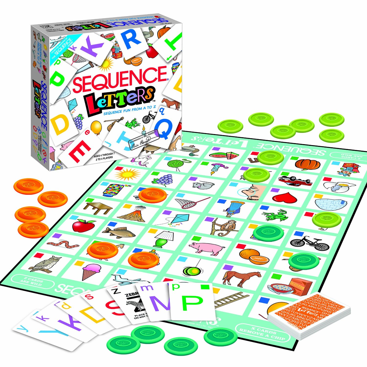 Sequence Letters, For ages 47 and 24 players