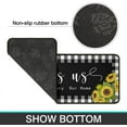 thumbnail image 4 of Sunflower Kitchen Rugs Set 2 Pieces Non Skid Kitchen Floor Rug and Mat Waterproof Kitchen Runner Rug Standing Area Mat Carpets for Outdoor Decor 17"x47"+17"x30", 4 of 6
